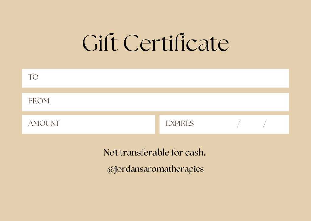 Jordan's Selfcare Gift Card