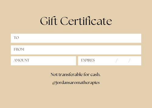 Jordan's Selfcare Gift Card