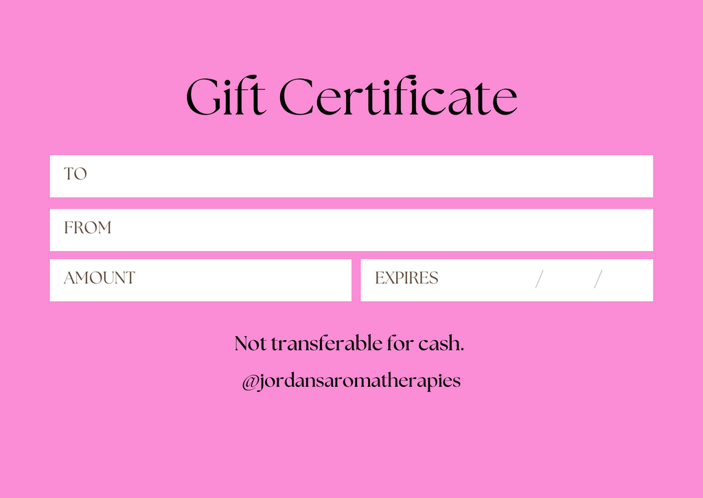 Jordan's Selfcare Gift Card